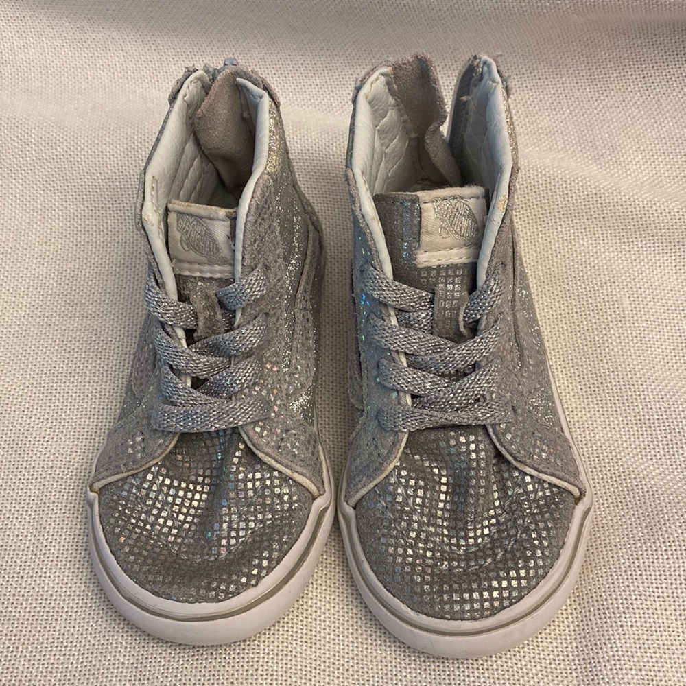 Sparkly high top vans